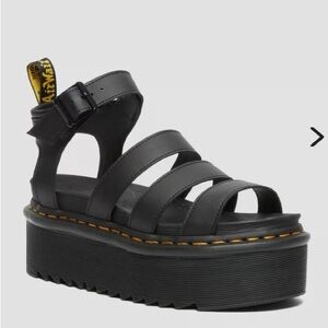 Dr. Marten BLAIRE HYDRO LEATHER PLATFORM STRAP SANDALS